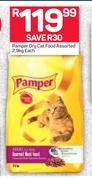 Pamper Dry Cat Food Assorted-2.9Kg Each