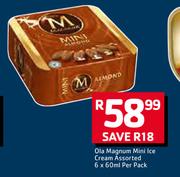 Ola Magnum Mini Ice Cream-6x60ml Per Pack