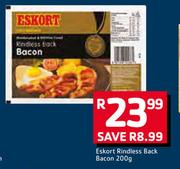 Eskort Rindless Back Bacon-200g
