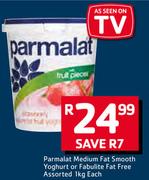 Parmalat Medium Fat Smooth Yoghurt Or Fabulite Fat Free-1kg Each