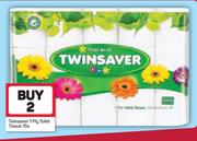 Twinsaver 1 Ply Toilet Tissue-2x15's