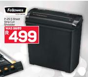Fellowes P-25.5 Sheet Strip Cut Shredder