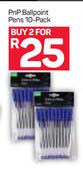 PnP Ballpoint Pens-2x10 Pack