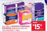 Always Feminine Hygiene Products-Each