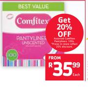 Comfitex Pantyliners Assorted-100s Each