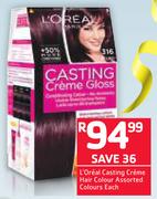 L'Oreal Casting Creme Hair Colour Assorted Colours-Each