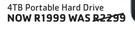 Western Digital(WD) 4TB Portable Hard Drive