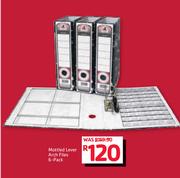 Mottled Lever Arch Files-6 Pack