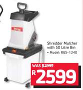 Ryobi Shredder Mulcher With 50Ltr Bin