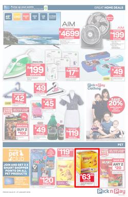 Pick n Pay Western Cape  : Unbeatable Savings (21 Jan - 27 Jan 2019), page 7