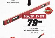 Build It 1m Aluminium Spirit Level-3 Vial