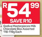 Godiva Masterpieces Milk Chocolate Box-118g/119g Each