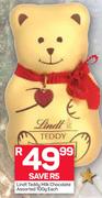 Lindt Teddy Milk Chocolate-100g Each