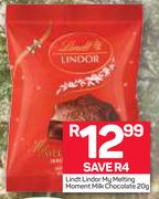 Lindt Lindor My Melting Mement Milk Chocolate-20g