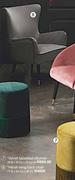 Velvet Wing Back Chair 75 x 64 x 92 cm