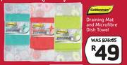 Draining Mat And Microfiber Dish Towel