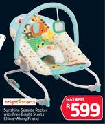 Bright Starts Sunshine Seaside Rocker With Free Bright Starts Chime Along Friend