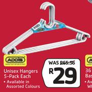 Addis Unisex Hangers 5 Pack-Each