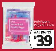 PNP Plastic Pegs 50-Pack