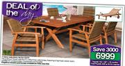 H&H Collection 7-Piece Maldive Patio Suite
