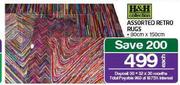 H&H Collection Assorted Retro Rugs-80cmx150cm-Each
