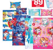 Nickelodeon Paw Petrol Or Marvel Spiderman Microfibre Single Duvet Cover & Pillowcase Pack-Each
