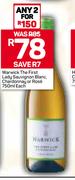 Warwick The First Lady Sauvignon Blanc, Chardonnay Or Rose-750ml Each