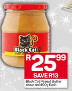 Black Cat Peanut Butter-400g Each