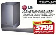 LG 4.1 Channel Bluetooth Sound Bar NB4540