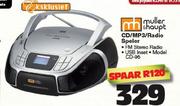 Muller & Haupt CD/MP3/Radio Speler CD-90