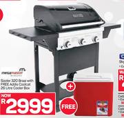 Megamaster Sizzler 320 Braai With Free Addis Coolcat 26Ltr Cooler Box