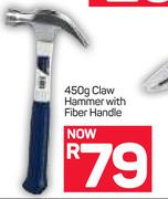 Topline Claw Hammer With Fibre Handle-450g