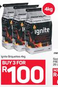Ignite Briquettes-3 x 4Kg