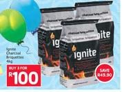 Ignite Charoal Briquettes-3 x 4Kg