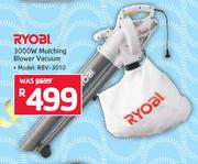 Ryobi 3000W Mulching Blower Vacuum RBV-3010
