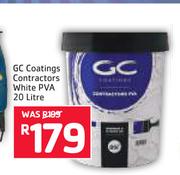 GC Coatings White PVA 20Ltr