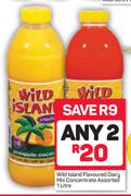 Wild Island Flavoured Dairy Mix Concentrate-2x1Ltr