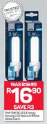 Pnp 9W BC/ES Energy Saving LED Natural White Globe-Each