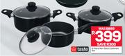 Taste 6 Piece Non-Stick Cookware Set-Per Set