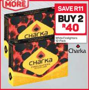 Charka White Firelighters-2X12's Per Pack