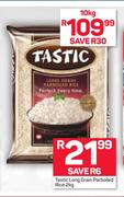 Tastic Long Grain Parboiled Rice-10Kg