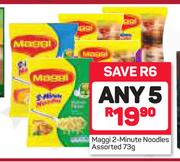 Maggi 2 Minute Noodles-Any 5X73g