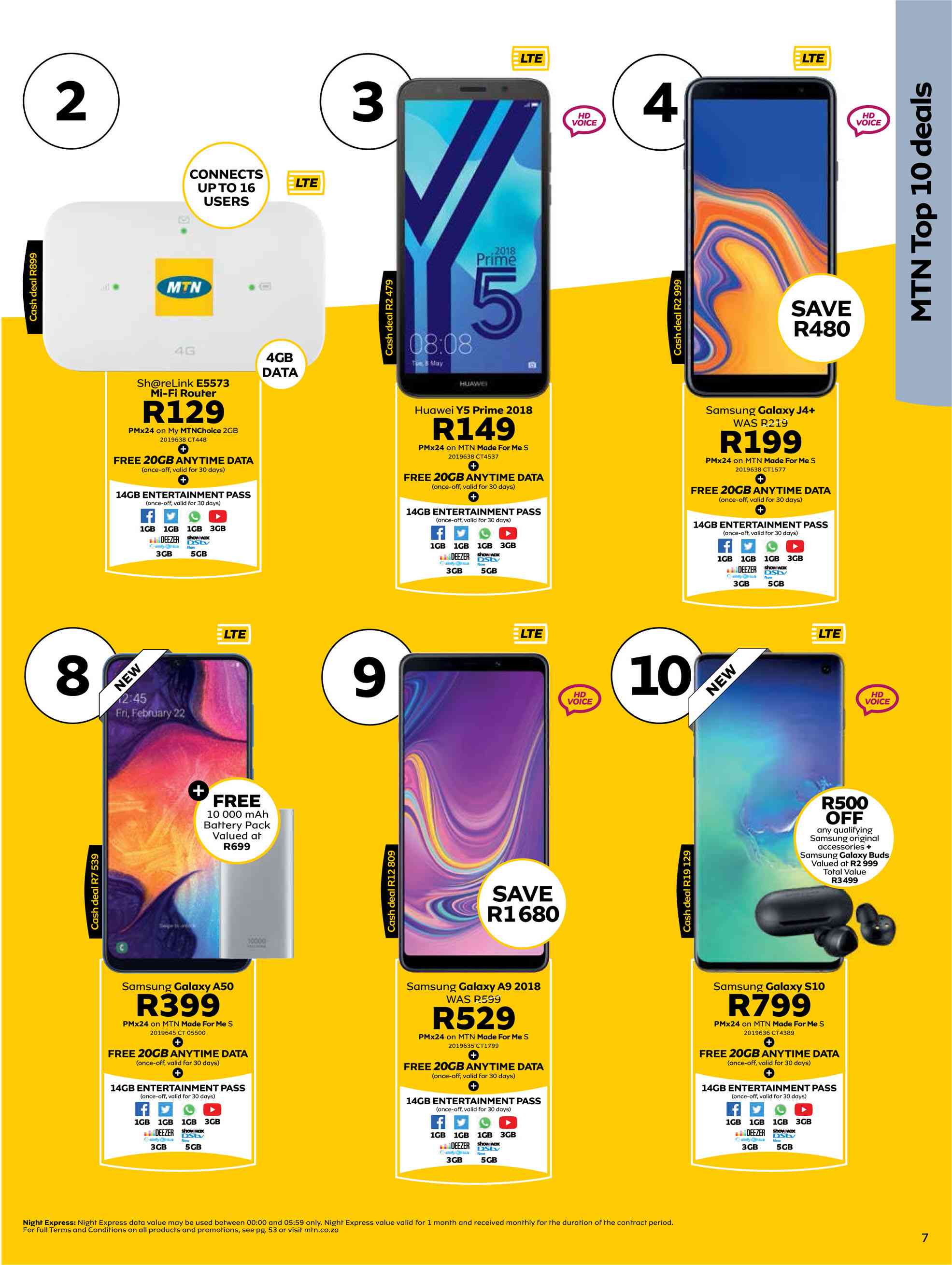 samsung a50 mtn contract deals