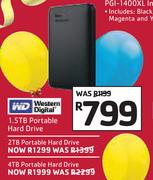 Western Digital 2TB Portable Hard Drive