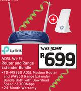 TP-Link ADSL Wi-Fi Router And Range Extender Bundle