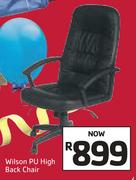Wilson PU High Back Chair