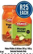 Pakco Pickles & Atchars-385g/410g Each 