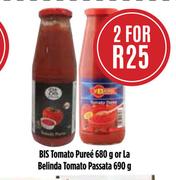 Bis Tomato Puree-680g Or La Belinda Tomato Passata-690g-For 2
