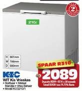 KIC 210Ltr Wit Kis Vrieskas KCG210/1