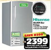 Hisense 150L Silver Bar Fridge H200RME